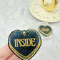 Large Dead Inside Heart Dangle Earring Mold for Hoops