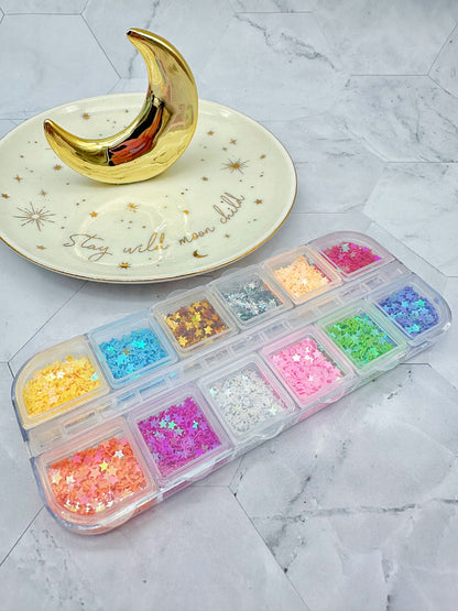 Colour shift Star Glitter Sequin Set