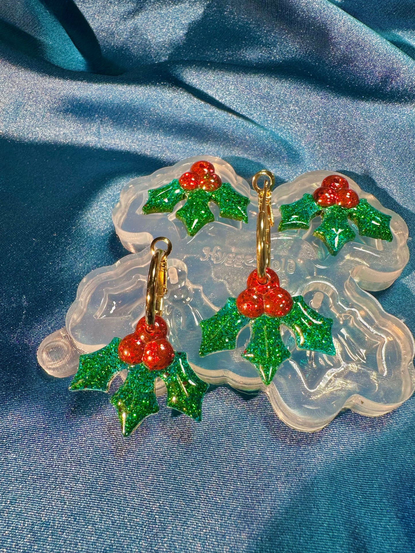 2025 Christmas Holly Dangle Earring Mold