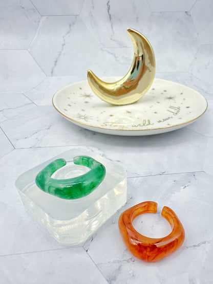 Free Form Shape Ring Mold Stylish Iregular Organic Shape Ring Silicone Mold