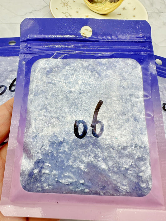 10g bag Pewter Diamond Flakes No.6