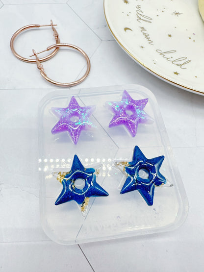 Predomed Star Hoop Charm Earring Mold