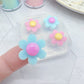 Mini Flower with domed centre Stud Earring Mold