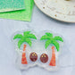 Coconut Palm Tree Dangle Earring Mold