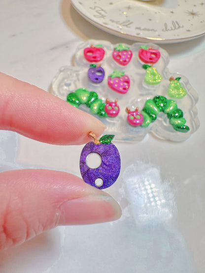 Cute Caterpillar Dangle Earring Mold