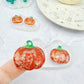 Small Predomed Pumpkin Dangly Charm Earring Mold for Hoops and Hooks