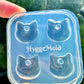 Small Pre Domed Cat Face Hoop Charm Dangle Earring Mold