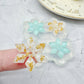 2.4 cm Predomed Snowflake Spinner Hoop Earring Mold Christmas Winter