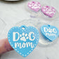 Dog Mom Heart Tag Keychain Necklace Dangle Earring Mold