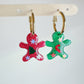 Small Predomed Gingerbread Man Dangly Charm Earring Mold