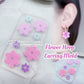 Flower Hoop Earring Silicone Mold for resin