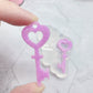 Heart Key Lock Love Valentine's day Dangle Earring Silicone Mold for resin