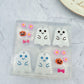 Cute Happy Baby Ghosts with Accessories Dangly Charm Earring Mold flower pumpkin ribbon bow