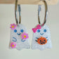 Cute Happy Baby Ghosts with Accessories Dangly Charm Earring Mold flower pumpkin ribbon bow