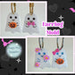 Cute Happy Baby Ghosts with Accessories Dangly Charm Earring Mold flower pumpkin ribbon bow