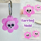 Cute Layered Skull Flower Dangly Charm Mold Dangle Earring Mold for Hoops