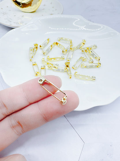 14k Gold Plated Brooch Backs