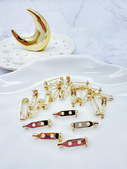 14k Gold Plated Brooch Backs