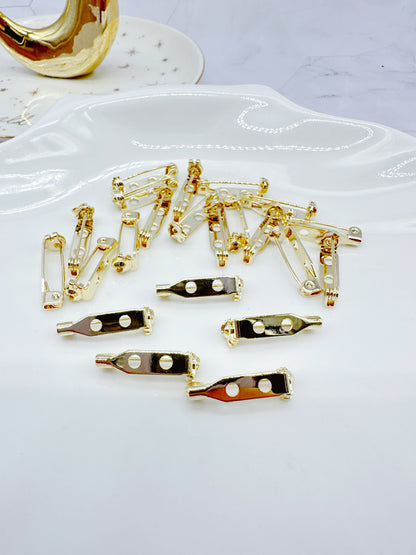 14k Gold Plated Brooch Backs