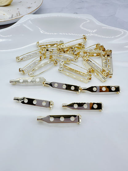 14k Gold Plated Brooch Backs