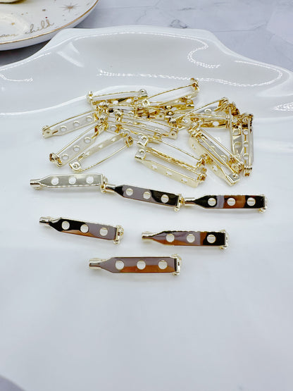 14k Gold Plated Brooch Backs