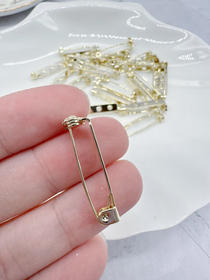 14k Gold Plated Brooch Backs