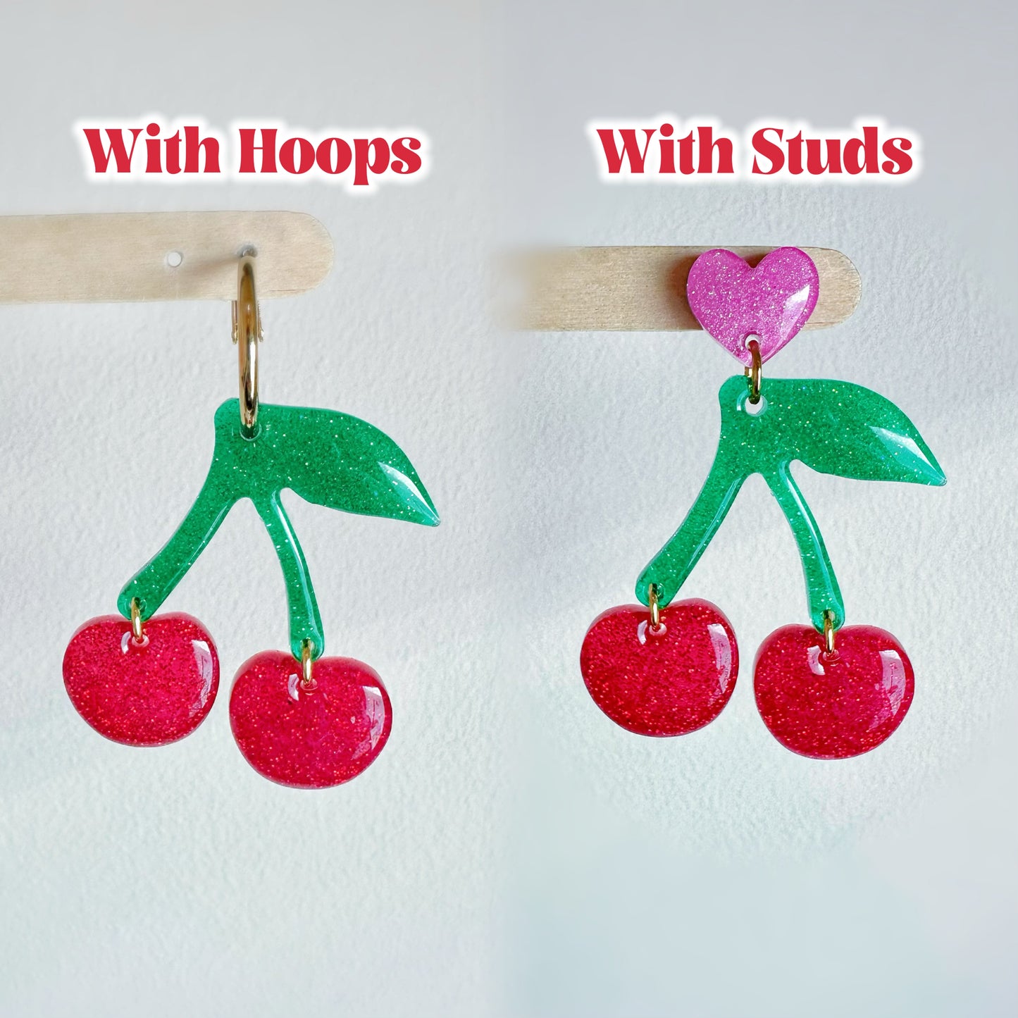 Predomed Cherry Dangle Earring Mold