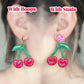 Predomed Cherry Dangle Earring Mold