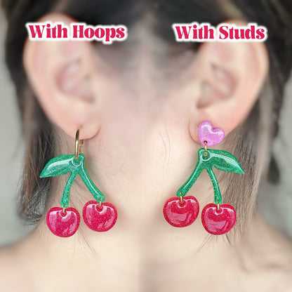 Predomed Cherry Dangle Earring Mold