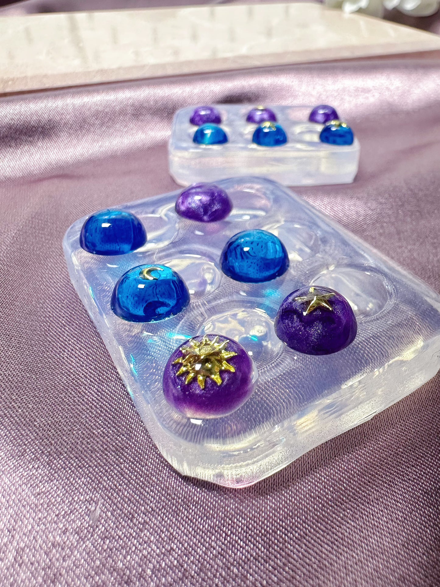 8mm/ 10mm Glossy Domed Hemisphere Circle Stud Mold