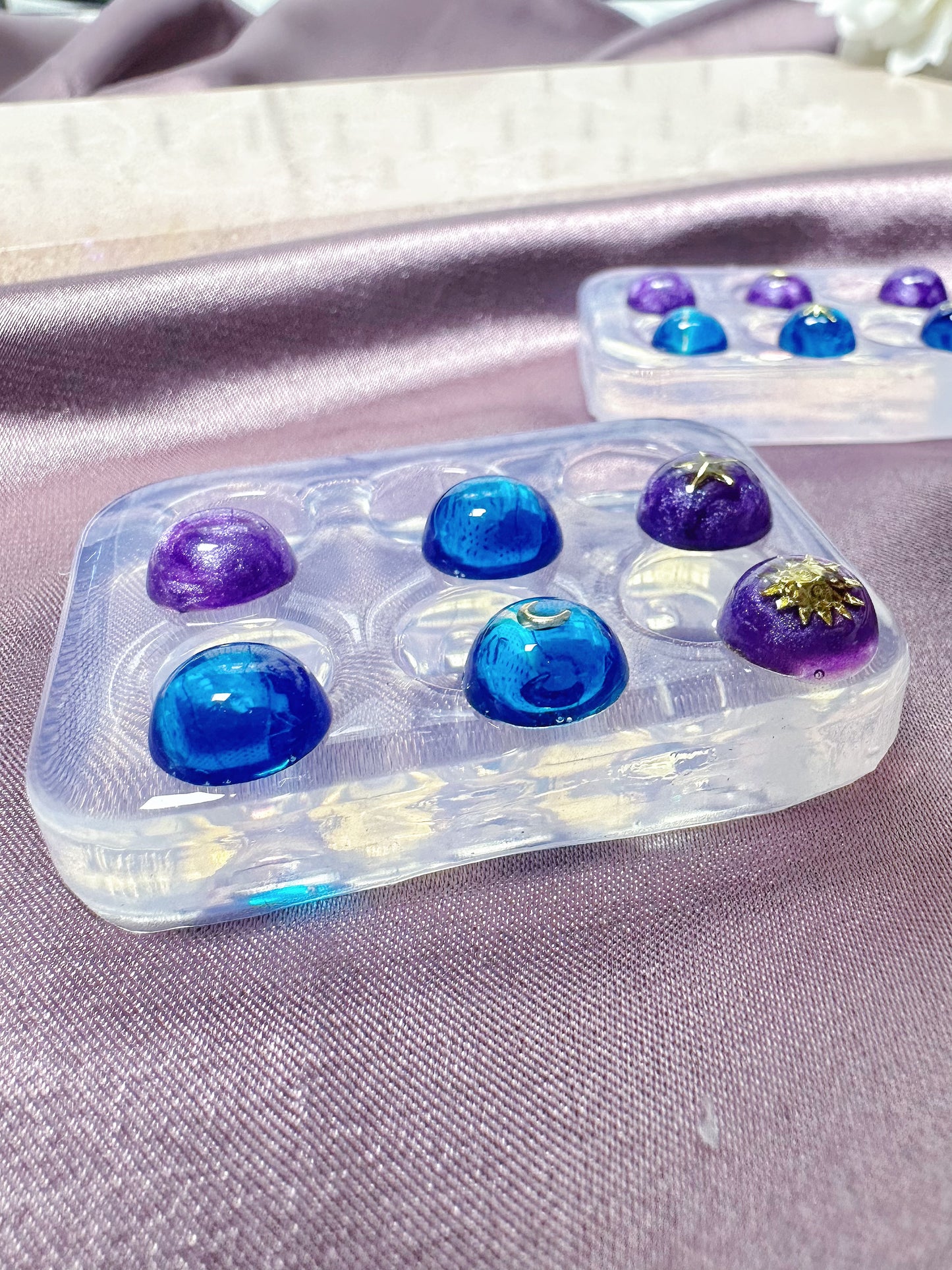 8mm/ 10mm Glossy Domed Hemisphere Circle Stud Mold