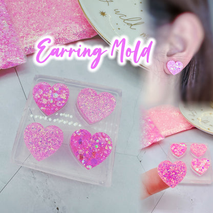 Mini Heart Stud Earring Mold