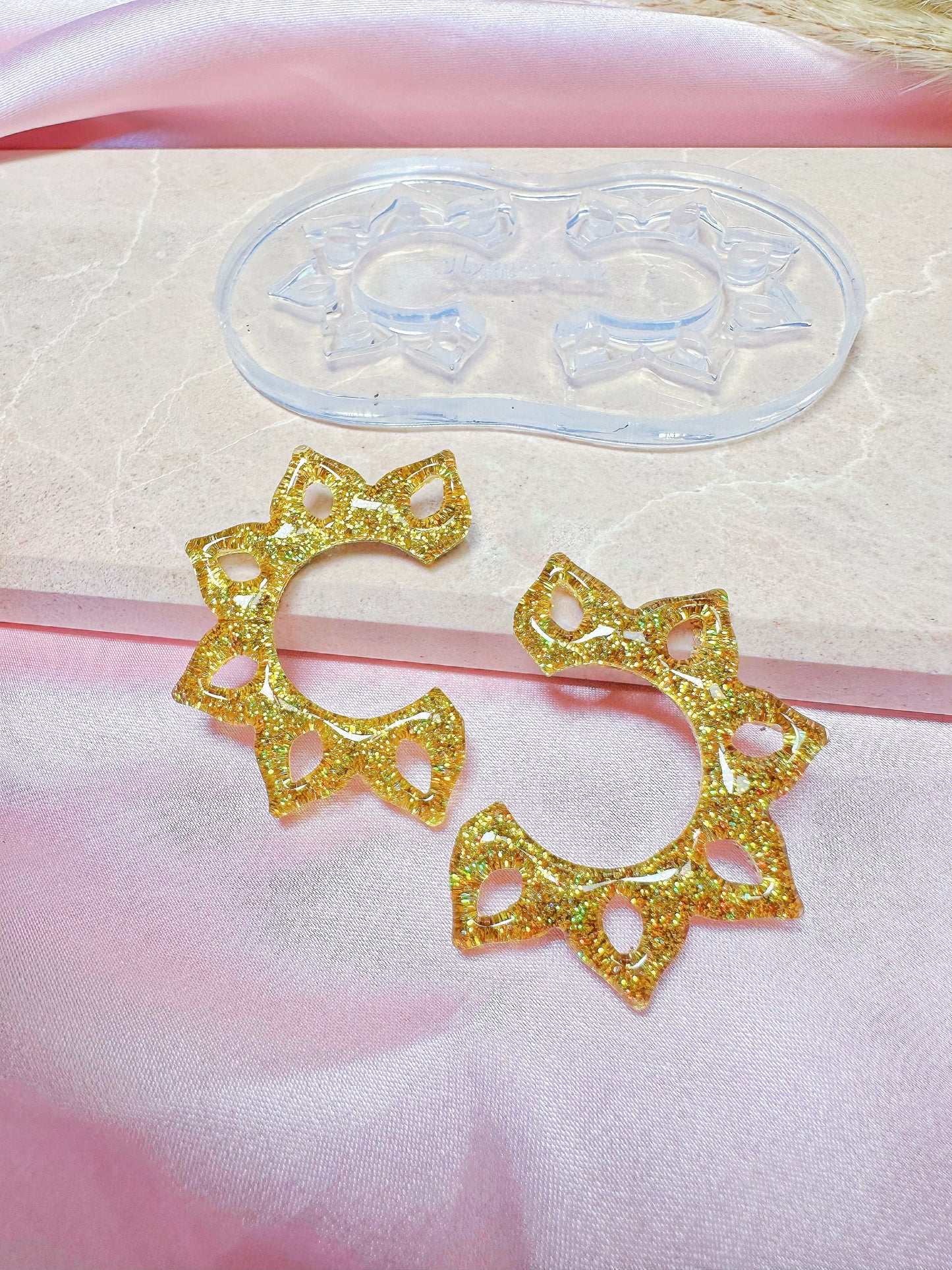 2025 Upgrade Predomed Sunflower Hoop Earring Mold