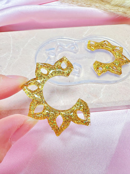 2025 Upgrade Predomed Sunflower Hoop Earring Mold