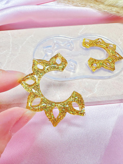 2025 Upgrade Predomed Sunflower Hoop Earring Mold