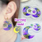 Predomed Moon with Star Dangle Earring Mold