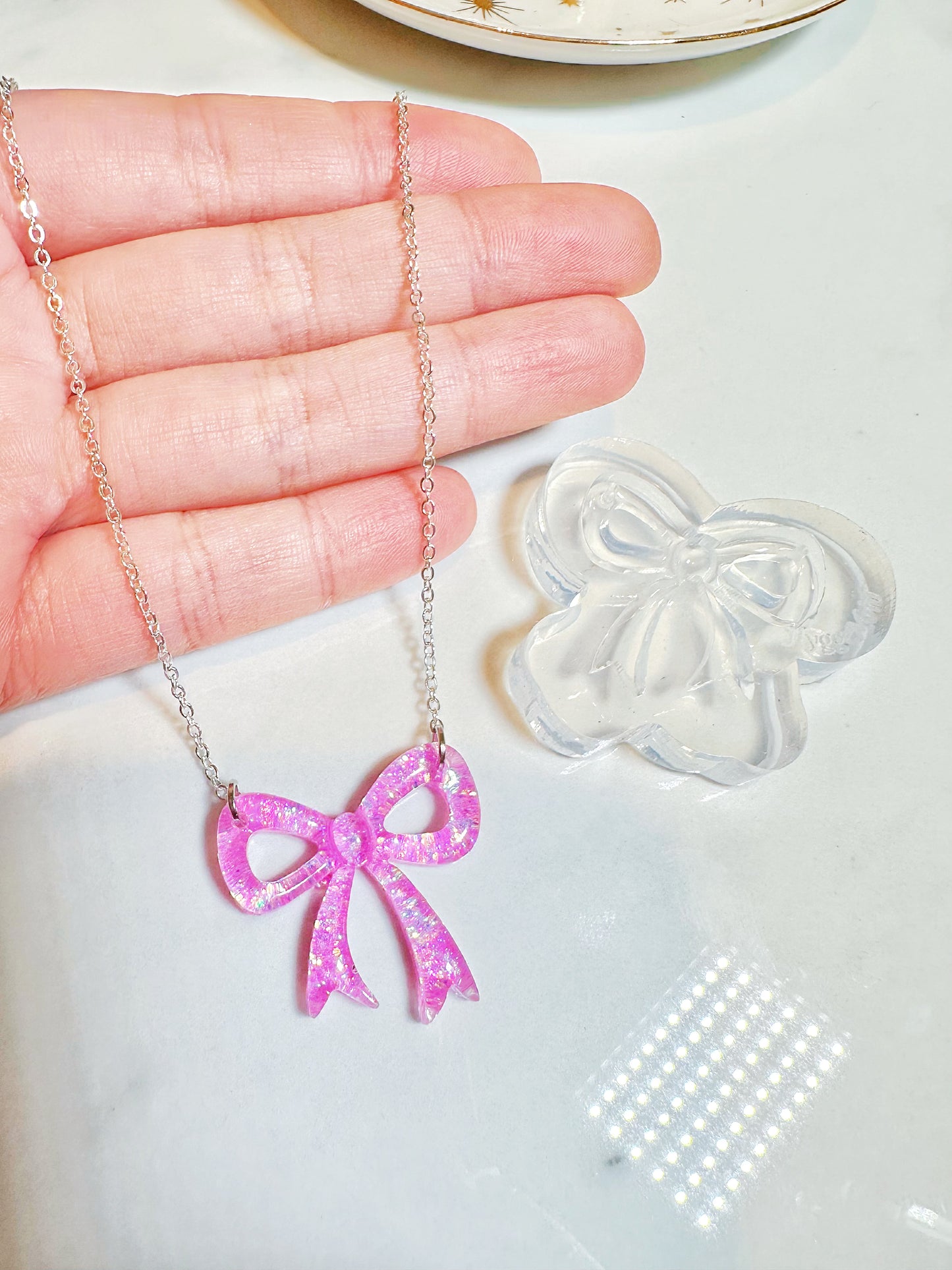 Predomed Ribbon Bow Necklace Mold