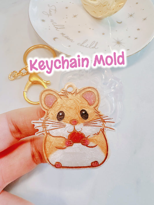 Engraved Pet Hamster Keychain Mold