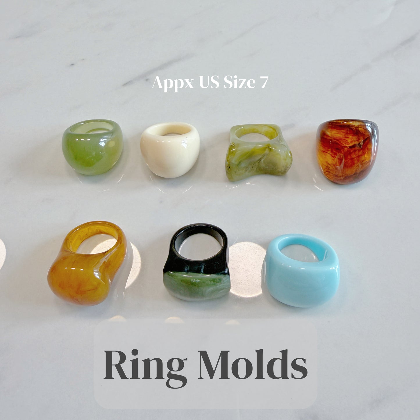 US size 7 Chunky Ring Molds