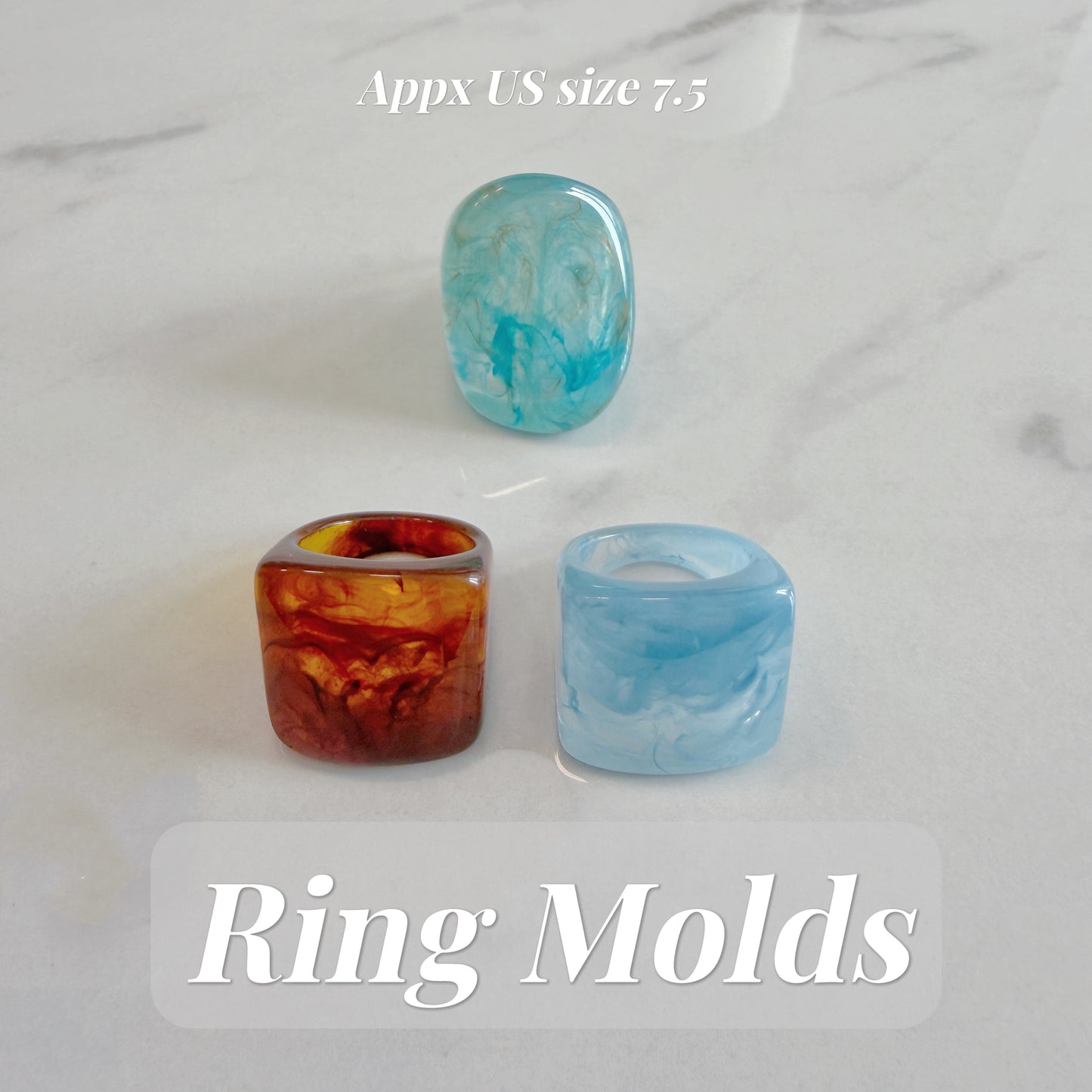 US size 7.5 Super Chunky Ring Mold
