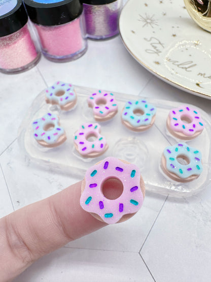 Mini Donut Stud Earring Mold for resin