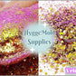 Purple and gold chunky chameleon colour changing glitter mix