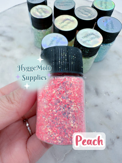 10g Bag Rainbow Tint Mylar Flake Glitter Mix