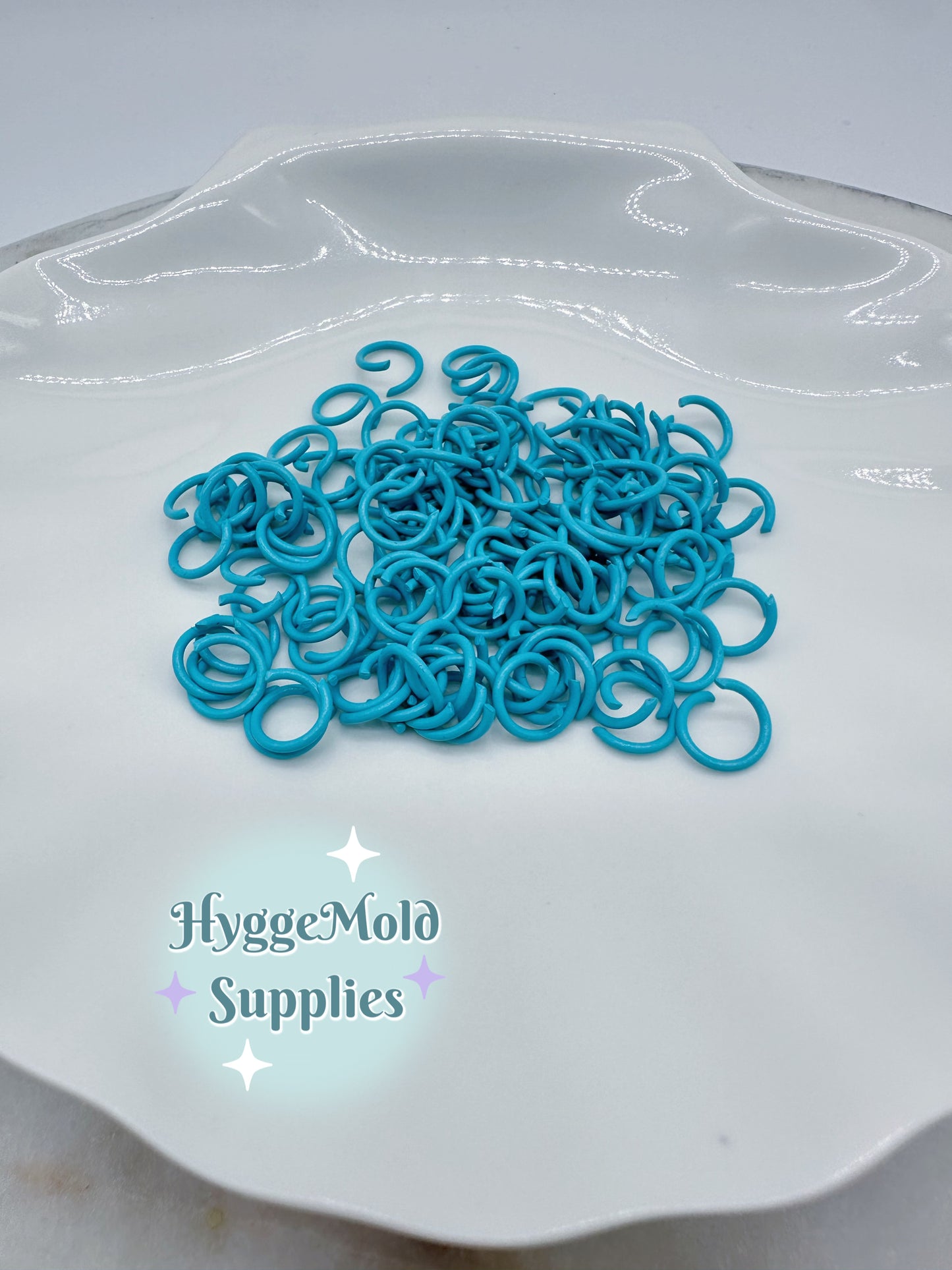 50 Pcs 10mm Coloured Open Jump Rings