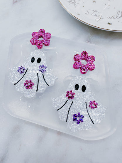 Floral Ghost Dangle Earring Mold