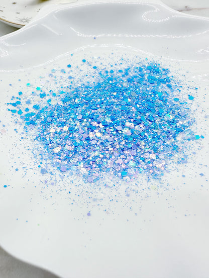 10g Blue Mirror Prism Magic Glitter Mix