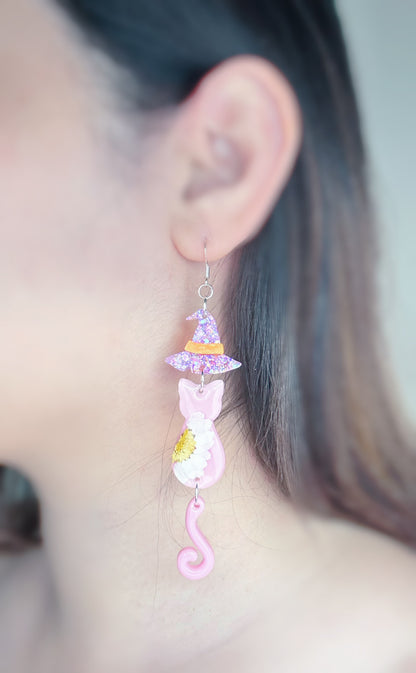 6cm Swinging Cat Tail Dangle Earring Mold