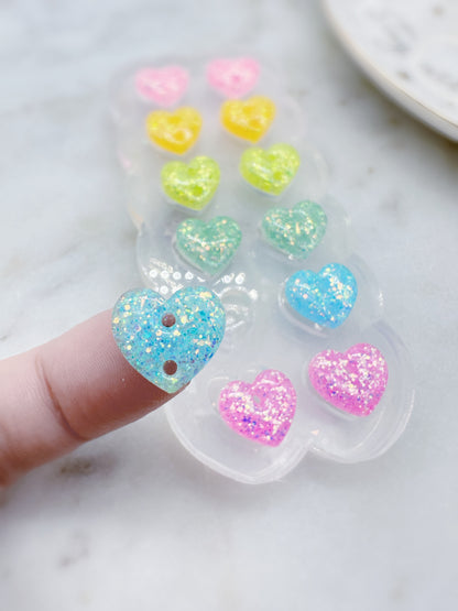 Pride Month Special Predomed heart Linear Dangle Earring Mold