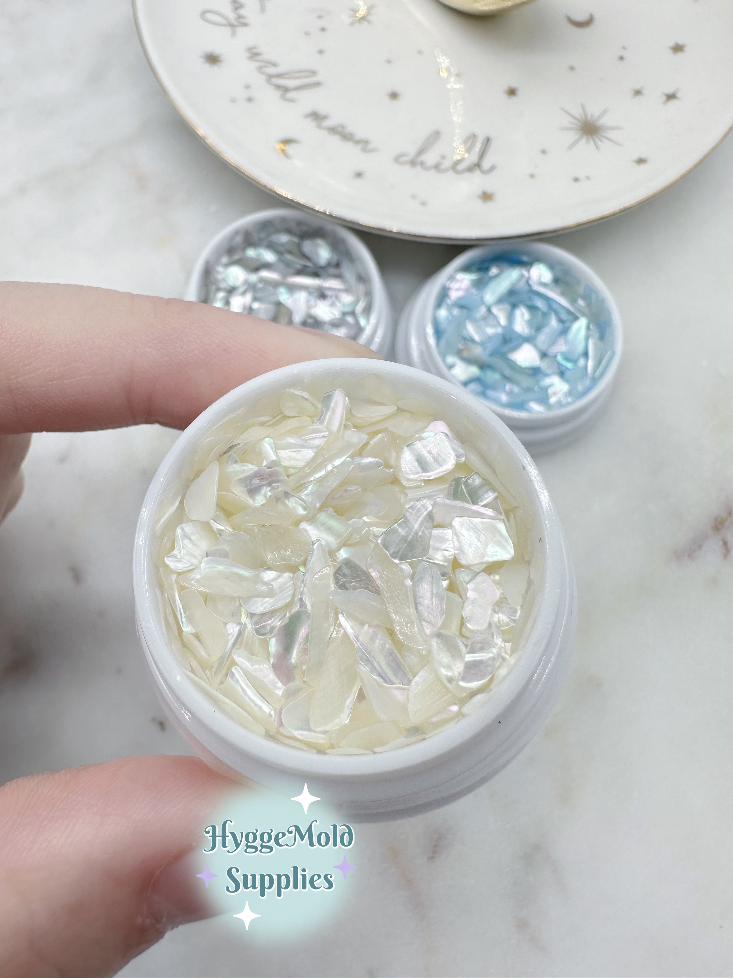 Shell Flakes Cream Natural Shell Flakes – HyggeMold