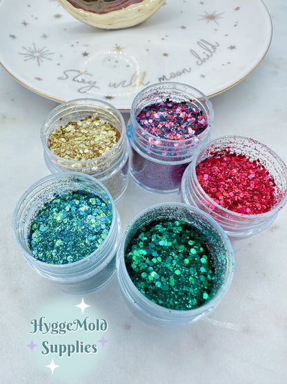 Holly Jolly Christmas Glitter Set